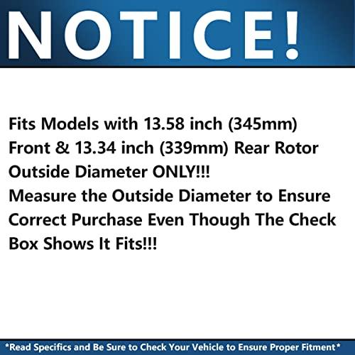 （新品,未開封） デトロイトアクスル-前後のドリルとスロットを備えたディスクブレーキキットセラミックパッドとハードウェアを備えたローターとブレーキキット2008 2009 【GMS2394971289】(83917円)