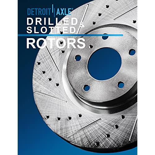 （新品,未開封） デトロイトアクスル-前後のドリルとスロットを備えたディスクブレーキキットセラミックパッドとハードウェアを備えたローターとブレーキキット2008 2009 【GMS2394971289】(83917円)