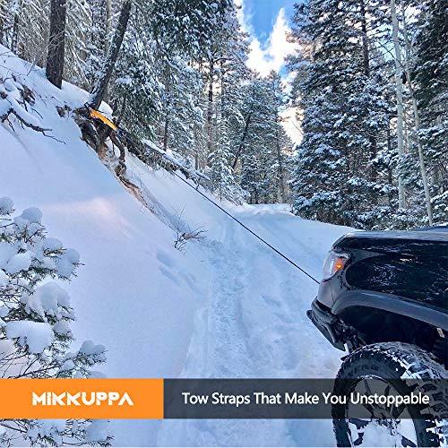 MIKKUPPA回収牽引ストラップ35000ポンド-3インチx 30フィート牽引