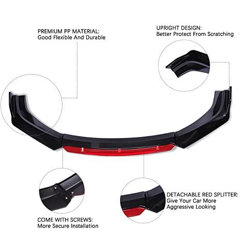 正規品販売 KEEPDSGN Universal Car Front Bumper Lip Body Kit Splitter Spoiler Diffuser Protector Adjustable 10~13 inch Support Spri