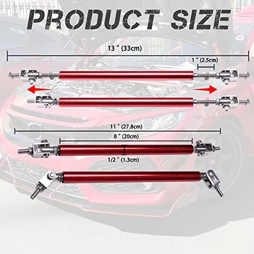 正規品販売 KEEPDSGN Universal Car Front Bumper Lip Body Kit Splitter Spoiler Diffuser Protector Adjustable 10~13 inch Support Spri