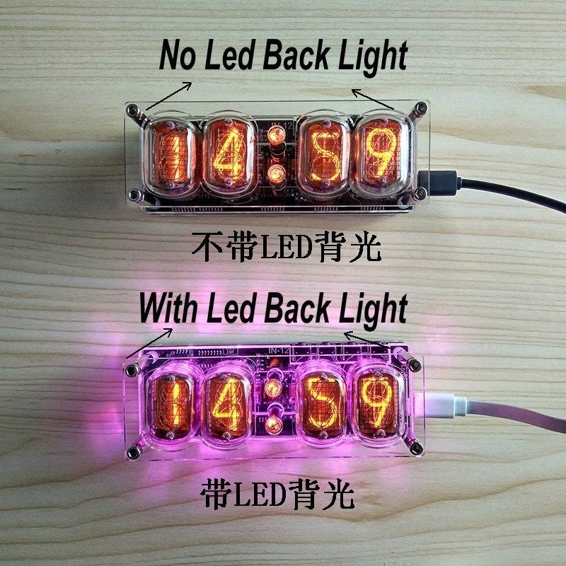 置き時計ニキシー菅時計（LEDバックライト、アラーム機能付）