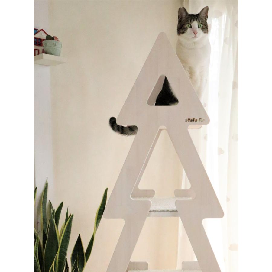 キャッツファー キャットタワー 木製 省スペース デザイン おしゃれキャットタワー 北欧 手作り 3段 Pmg3w 011 Cat Sfir 通販 Yahoo ショッピング
