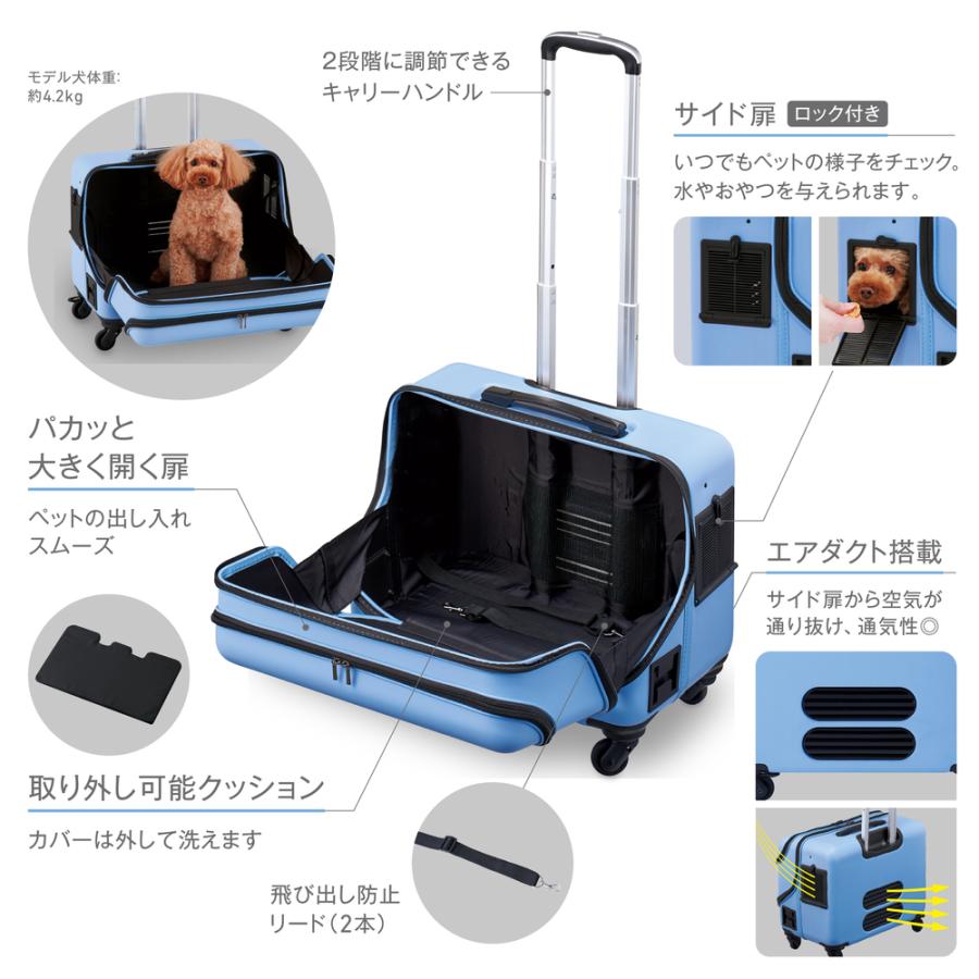 OSOTO roller II M ペットキャリー【GRAY】 OSOTO OSOTOキャリー ローラーII M グレー : Cattry BRANCHE - 通販