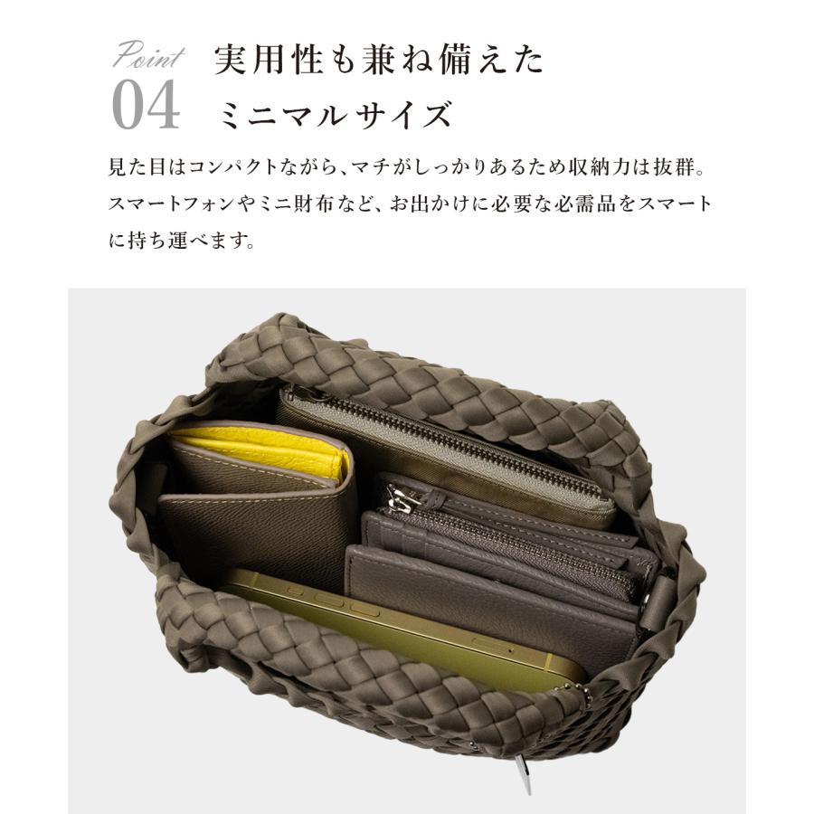 2wayショルダーバッグ ミニショルダー ハンドバッグ ミニトート レディース メッシュ 肩掛け 斜め掛け 上品 編み込み 母の日 Ring_the_Bell リングザベル 25049D |  | 15