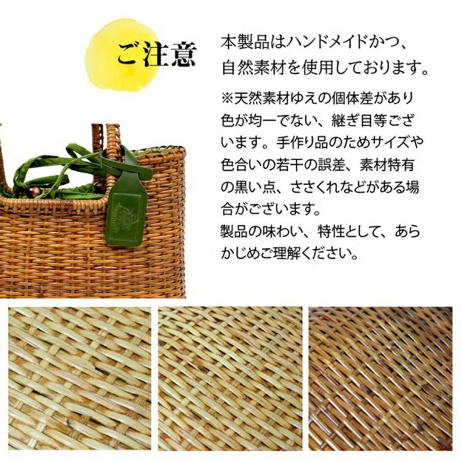 かごバッグ 本革 ラタン 和装 巾着 浴衣 ハンドバッグ トート 大人 Angelus.A アンジェラスエー 26002 軽い 上品 可愛い シンプル 夏 母の日の画像