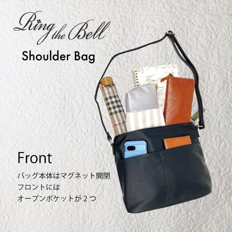 Ring the Bell リングザベル ショルダーバッグ レディース カジュアル ビーガンレザー デイリー シンプル 肩かけ 斜めかけ 上品 51101B 全世代向け |  | 11