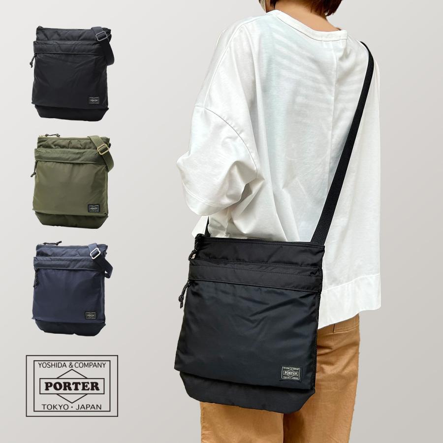 ポーター フォース ショルダーバッグ 855-05901 吉田カバン PORTER メンズ レディース 斜めがけ 軽量 薄い トラベル 日本製 ギフト プレゼント 父の日 母の日 | FORCE（PORTER）
