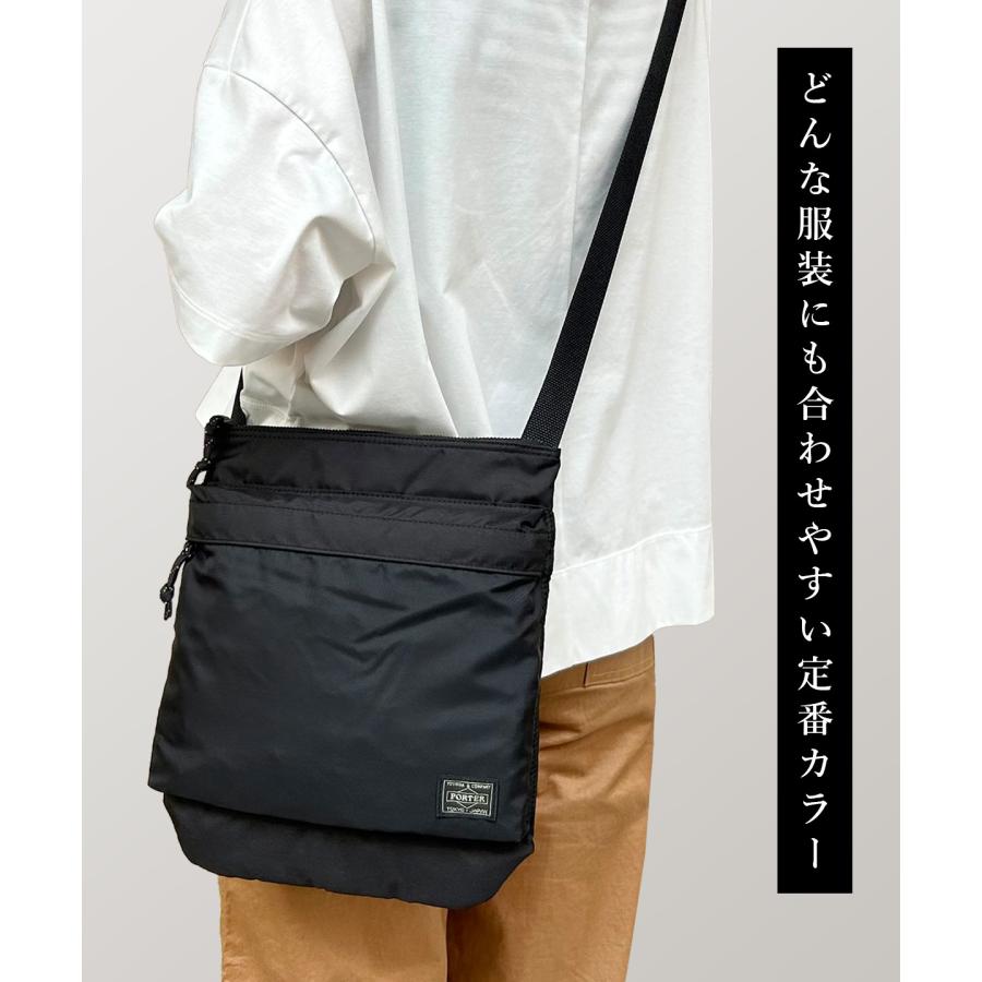ポーター フォース ショルダーバッグ 855-05901 吉田カバン PORTER メンズ レディース 斜めがけ 軽量 薄い トラベル 日本製 ギフト プレゼント 父の日 母の日 | FORCE（PORTER） | 03