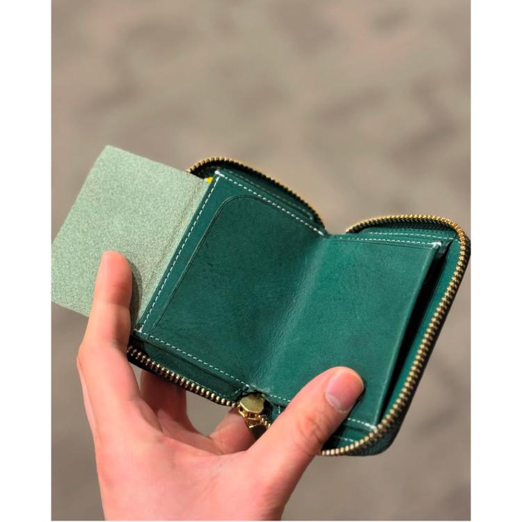 折り財布 本革 三つ折り ミニ財布 小さいふ 極小 小さい メンズ