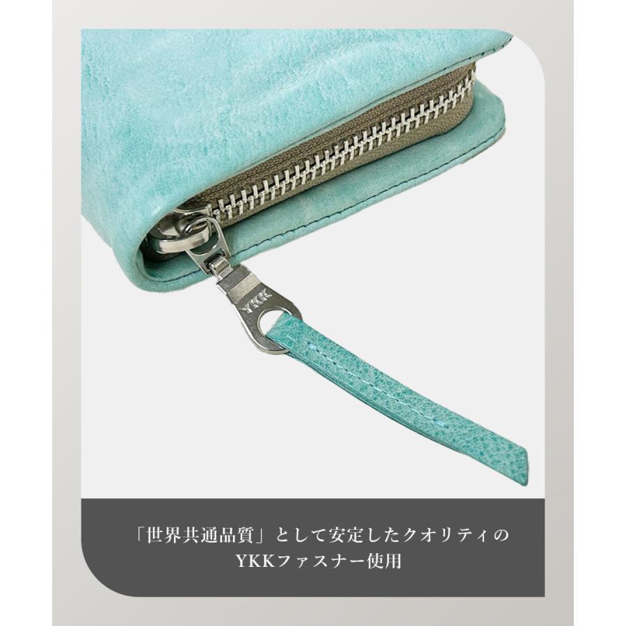 長財布 ラウンドファスナー 本革 牛革 レディース メンズ ソフトレザー