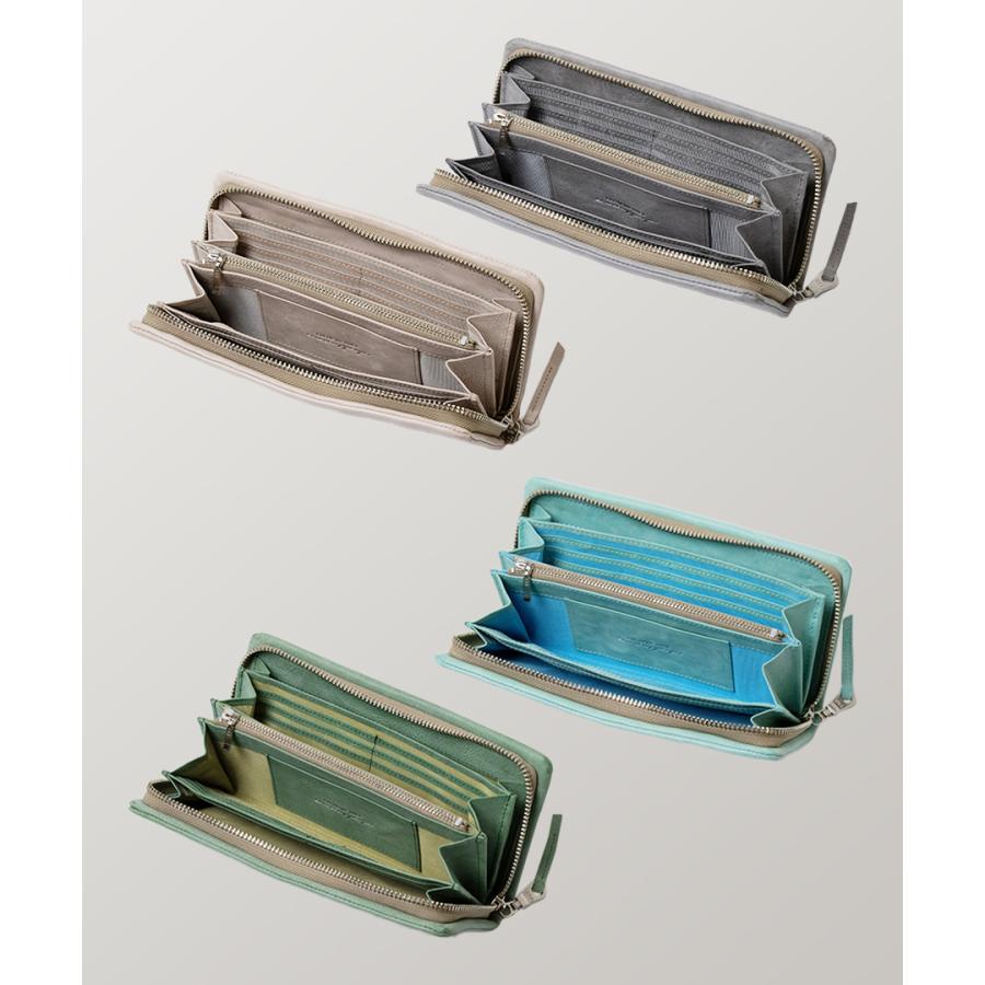 長財布 ラウンドファスナー 本革 牛革 レディース メンズ ソフトレザー