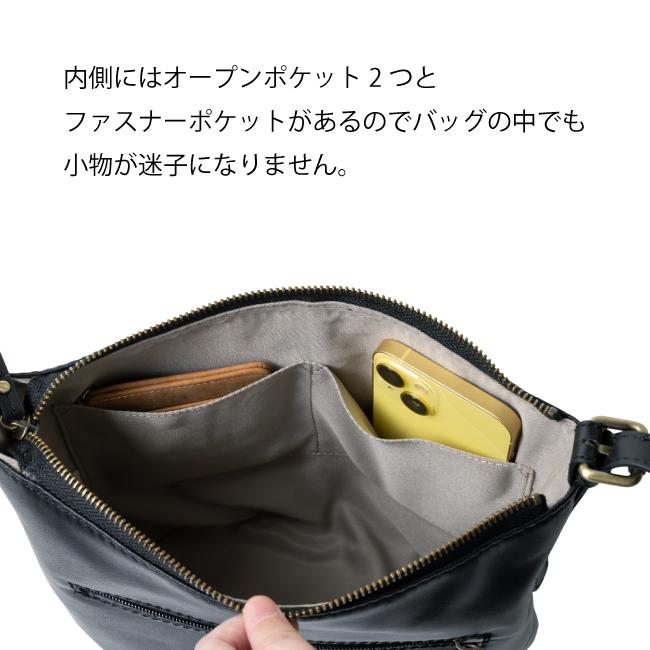 ショルダーバッグ 斜めがけ レディース 本革 おしゃれ B5 ヤギ革
