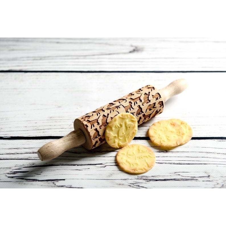 猫のイラストがかわいいクッキー用めん棒 型押し キッチン雑貨 グッズ ねこ ネコ おもしろ Bavabab7878 セレクトショップ Hassi 通販 Yahoo ショッピング