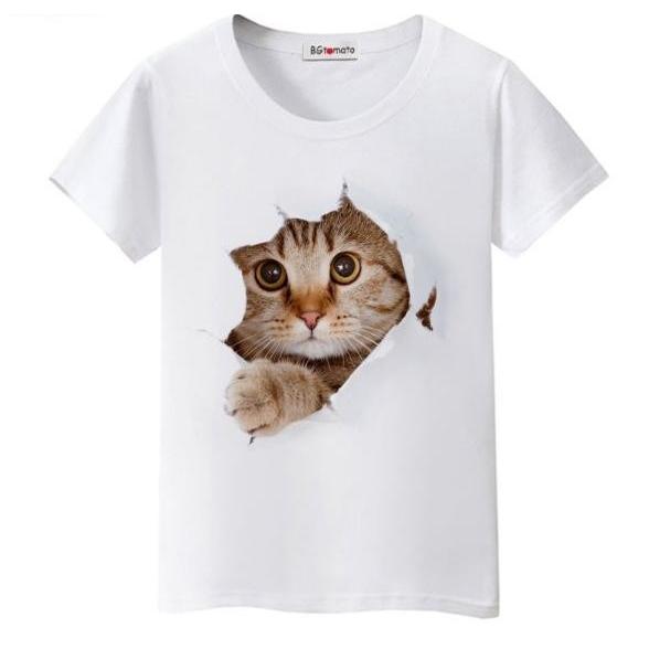 2色 猫 猫柄 Tシャツ レディース トップス かわいい イラスト グレー ねこ ネコ グッズ 雑貨 プレゼント Catt5 お取り寄せ猫雑貨 通販 Yahoo ショッピング