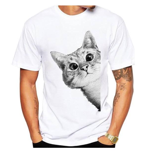 在庫処分 猫 猫柄 ｔシャツ メンズ 半袖 白 イラスト かわいい おしゃれ ねこ ネコ グッズ 雑貨 ファッション プレゼント Cattshirt123 お取り寄せ猫雑貨 通販 Yahoo ショッピング