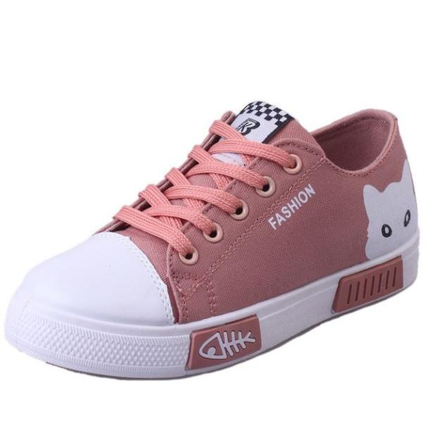猫 猫柄 シューズ 靴 スニーカー ローカット かわいい 黒 白 ピンク ねこ ネコ グッズ 雑貨 ファッション Hbbbsaabbaaa セレクトショップ Hassi 通販 Yahoo ショッピング