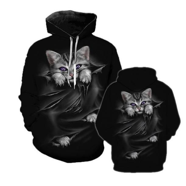 猫 猫柄 パーカー おもしろ フーディ レディース かわいい ユニーク おしゃれ ねこ ネコ グッズ 雑貨 ファッション Nnbabaa4848 セレクトショップ Hassi 通販 Yahoo ショッピング