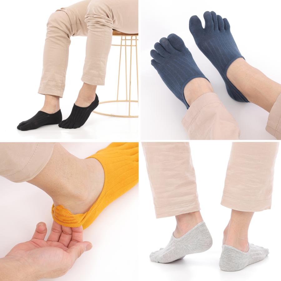 靴下 メンズ 5本指ソックス くるぶし ビジネス 滑り止め 消臭 靴下セット 綿100% 蒸れない |  | 12