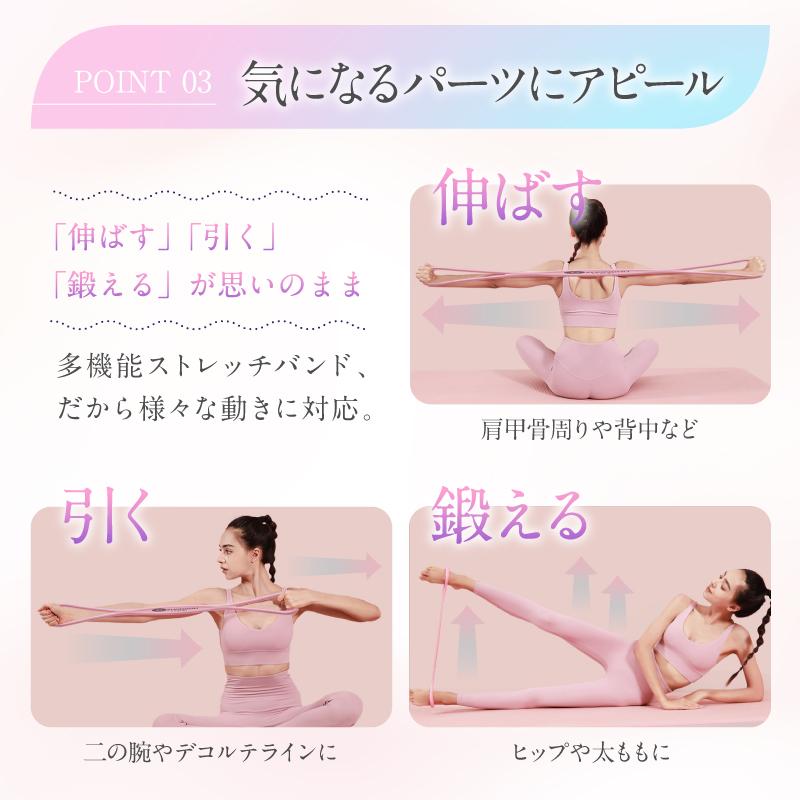 ストレッチバンド トレーニングチューブ ゴムチューブ 筋トレ