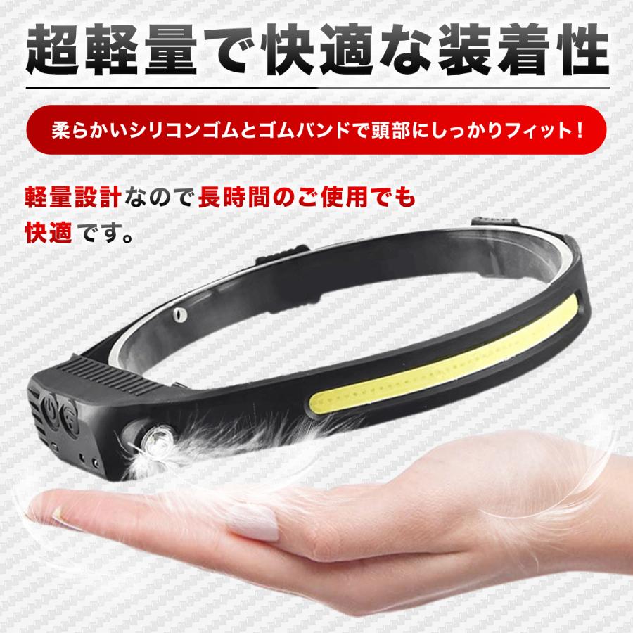 ヘッドライト 充電式 センサーled 最強 ルーメン 作業灯 登山 釣り バイク 自転車 ライト ランタン 懐中電灯 |  | 04