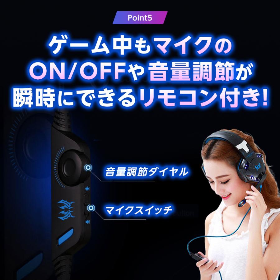 ゲーミングヘッドセット 有線 usb ヘッドフォン イヤホン マイク