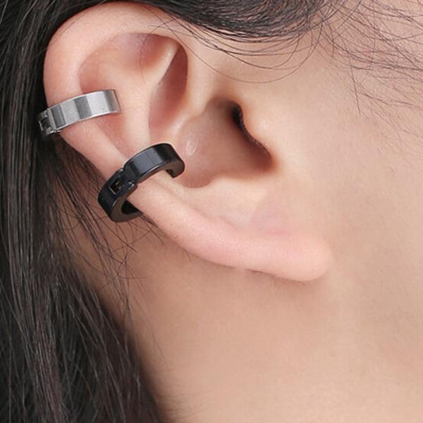 フェイクピアス 太い メンズ レディース イヤーカフ フープピアス 小さめ Kahu001 カウカウストア 通販 Yahoo ショッピング