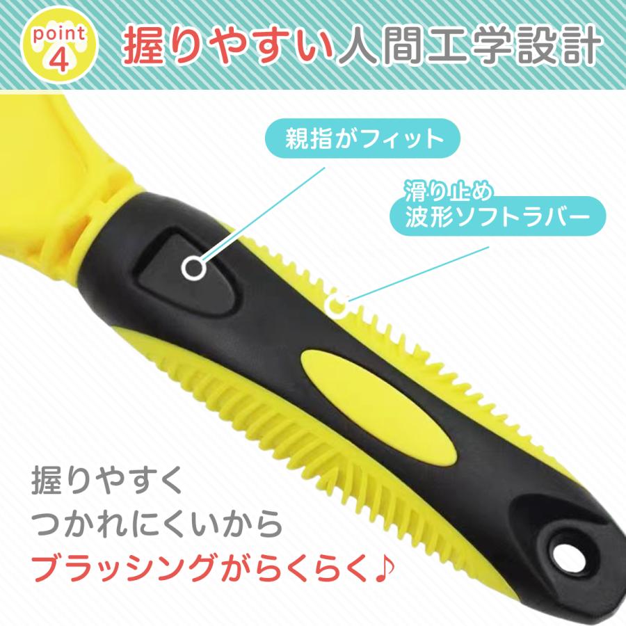 ペット ブラシ 両面 ペットブラシ 犬 猫 うさぎ 抜け毛 抜け毛除去用品