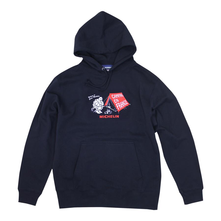 ミシュラン MICHELIN プルパーカー PO Sweat Hoodie / Camp / Michelin / Navy  ネイビー パーカー フード ビバンダム プルパーカー おしゃれ かっこいい | ミシュラン