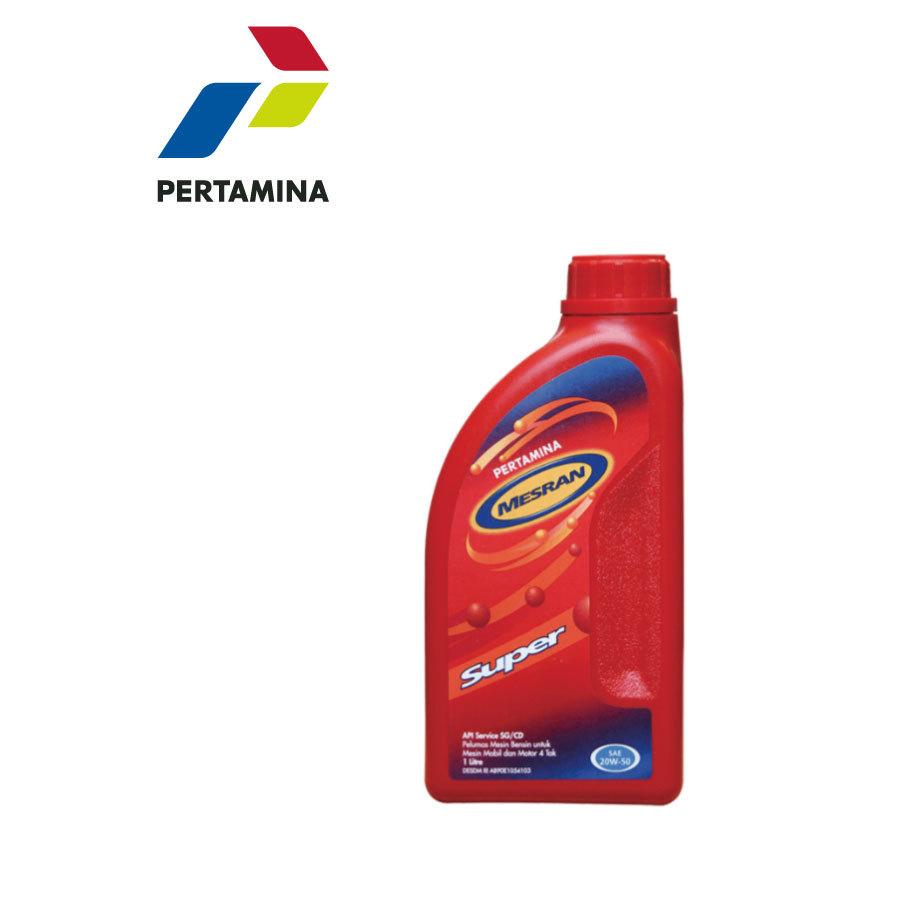 プルタミナ PERTAMINA MESRAN SUPER SAE 20W-50 エンジンオイル 1L｜caucle