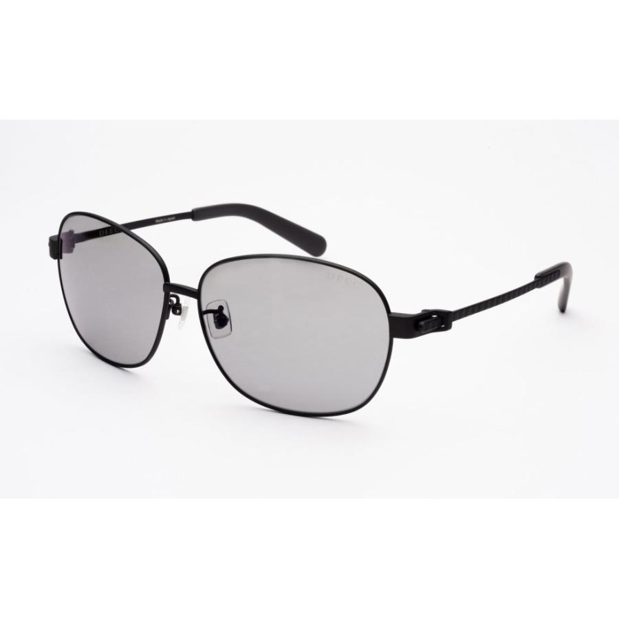 DEEC Nivel -unisex- ディーク ニベル ユニセックス 1514 Matte Black / Grey (マットブラック/グレー) 　ユニセックスサングラス　 チタンフレーム 日本製 鯖江_2
