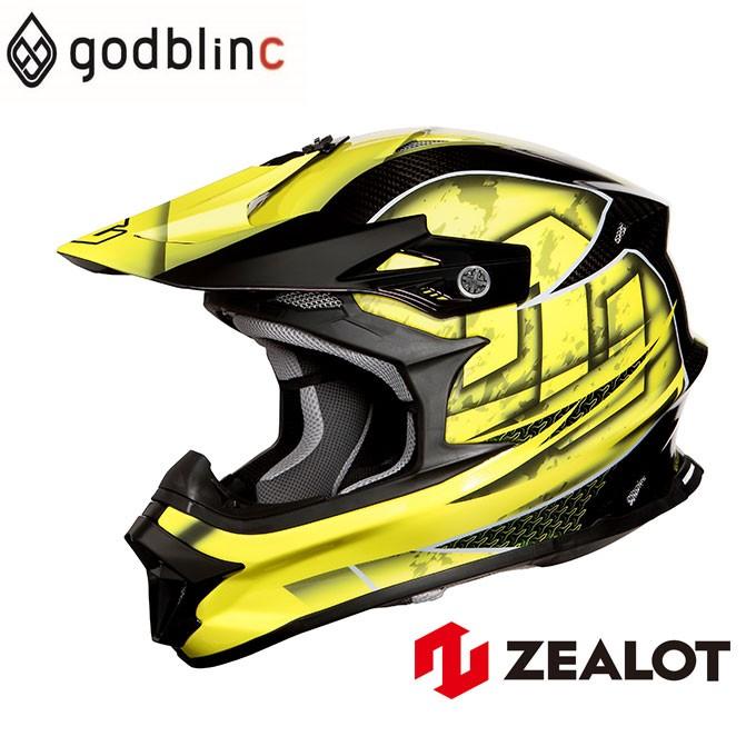 ZEALOT 蛍光イエロー オフロードヘルメット 【公式通販】