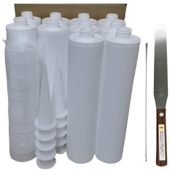 日本製｜ コーキングガン用 汎用 空カートリッジ容器（プラスチック製