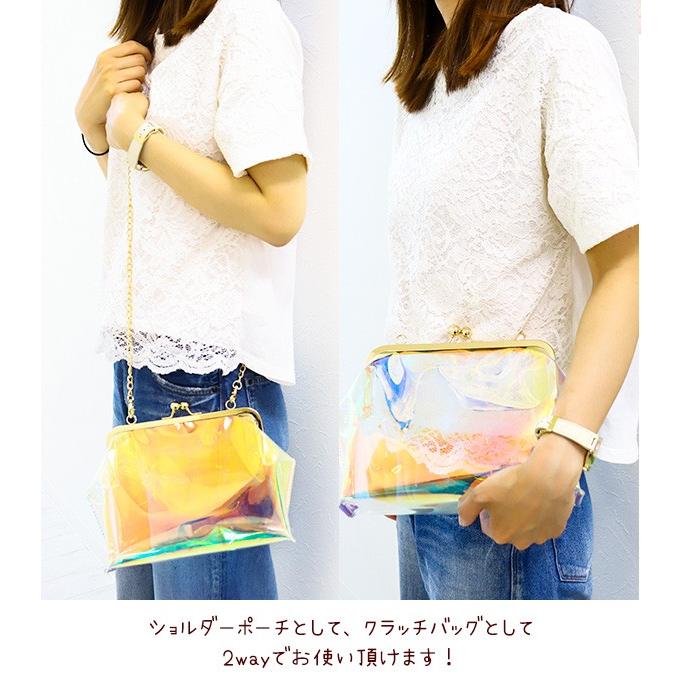 痛バッグ ショルダー クリアバッグ Pvcバッグ チェーン がま口 痛バ 痛バック ビニールバッグ Mサイズ 通販 Bag 364 カヴァティーナ レディース通販館 通販 Yahoo ショッピング