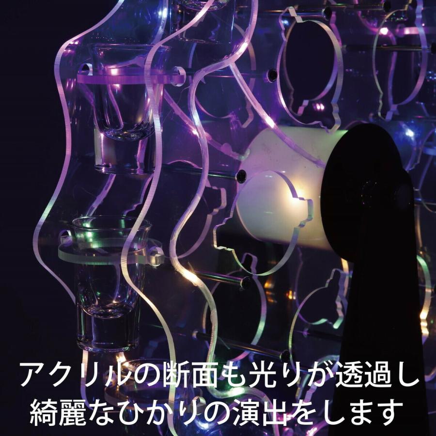 SALE／90%OFF】グラス12個付き LED酒グラス棚 テキーラ観覧車 充電式