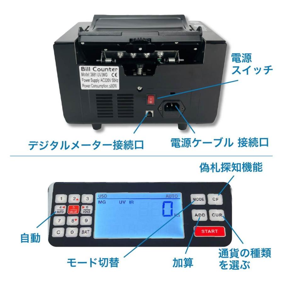 送料無料】マネーカウンター 紙幣カウンター お札数える機械 お金