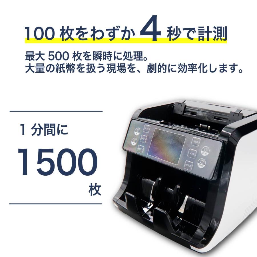 新紙幣対応 マネーカウンター 偽札検知 紙幣計数機 業務用 お札