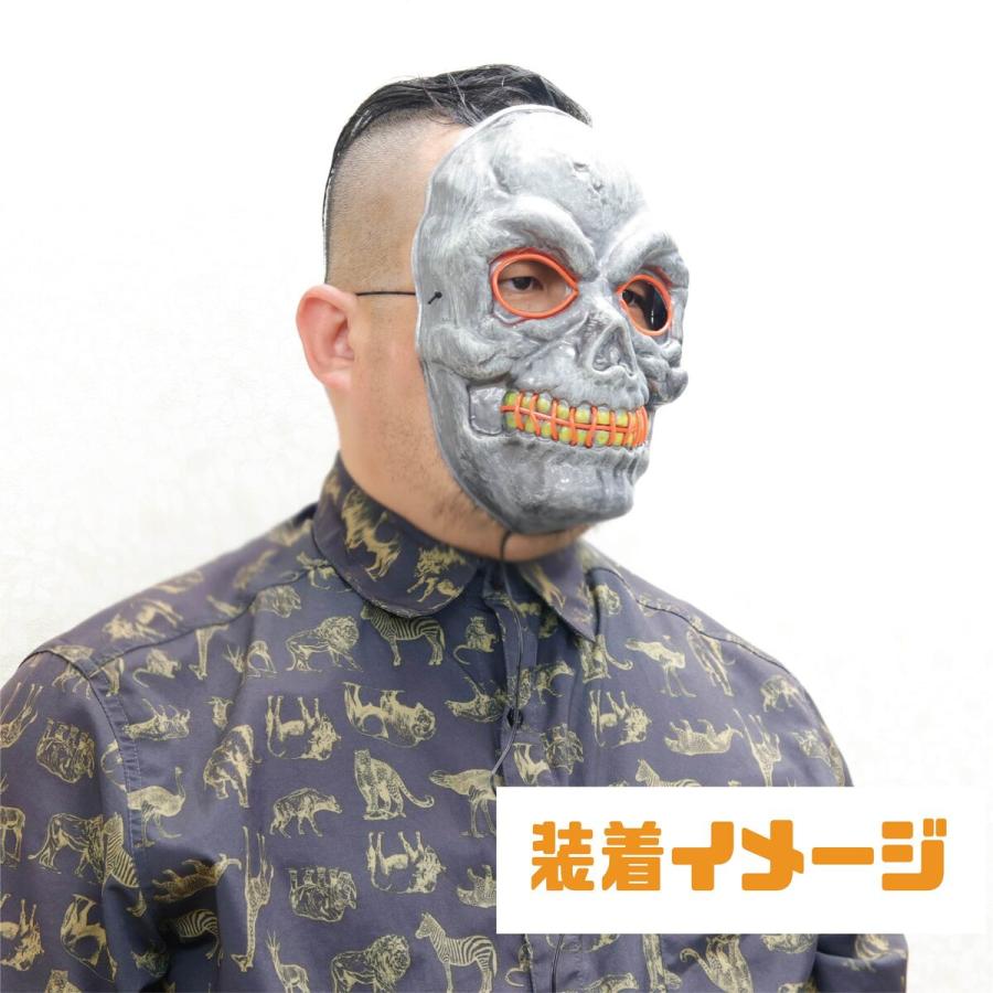 高級マスク　仮面　ハロウィン マスク 仮面 ハロウィン コスプレ 光る クール 仮装 動画 撮影