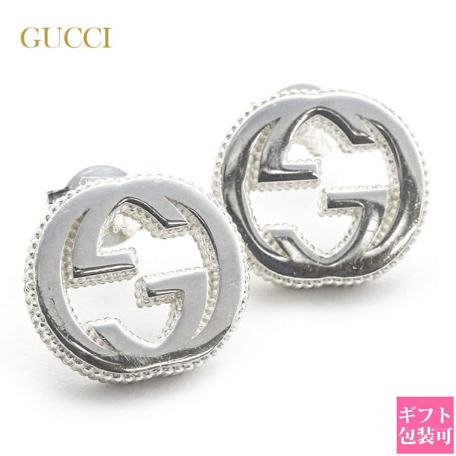 グッチ ピアス メンズ GUCCI レディース インターロッキングG シルバー