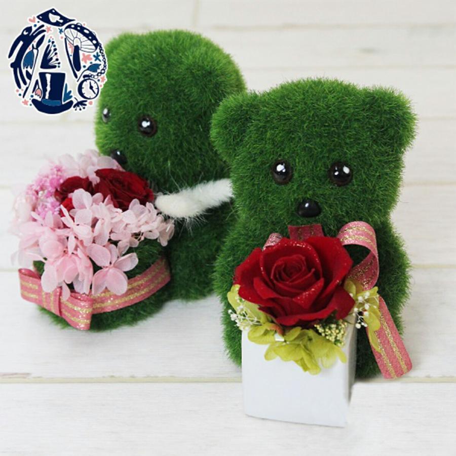 母の日 プレゼント 22 プリザーブドフラワー ギフト 枯れない花 アレンジメント 芝生くまアレンジ ベアー くまちゃん クマ 置物 インテリア 雑貨 Hana 026 カヴァティーナ レディース通販館 通販 Yahoo ショッピング