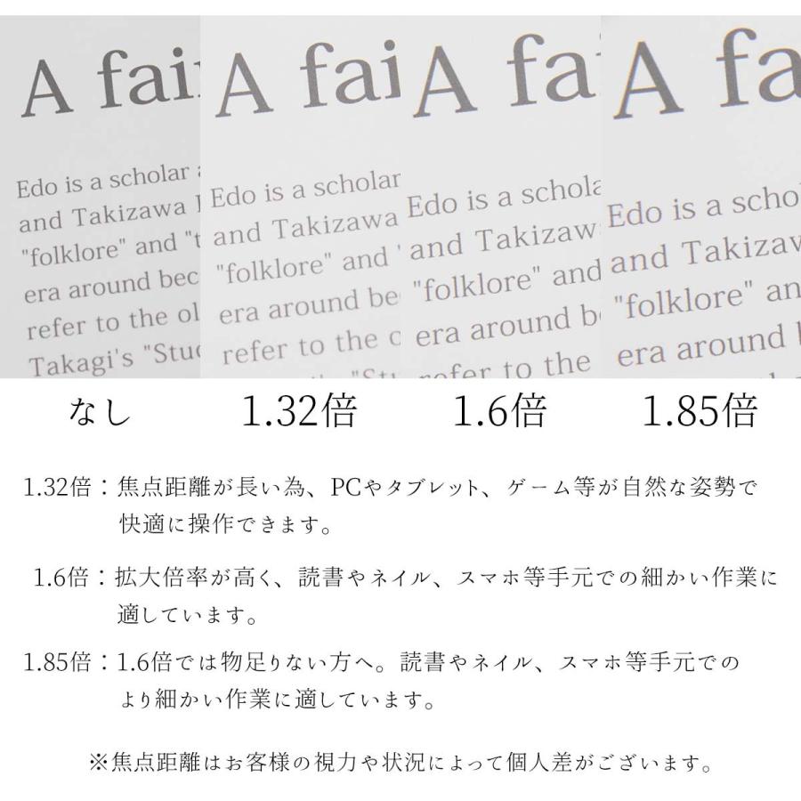 Hazuki（ハズキルーペ） ラージ 1.85/1.6/1.32倍 クリアレンズ 選べる