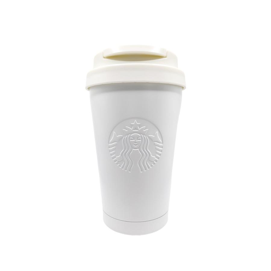 【みずっちさん専用】Starbucks オフホワイト タンブラー 名入れ 刻印 】 スターバックス リサイクル ステンレスTOGOタンブラー
