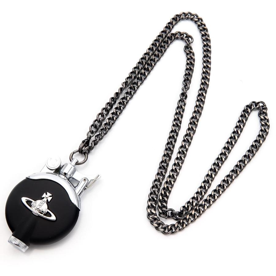 極美品 ヴィヴィアンウエストウッド オイルライター オーブ チェーン メンズ 黒 Vivienne Westwood ヴィヴィアンウエストウッド チェーンライター