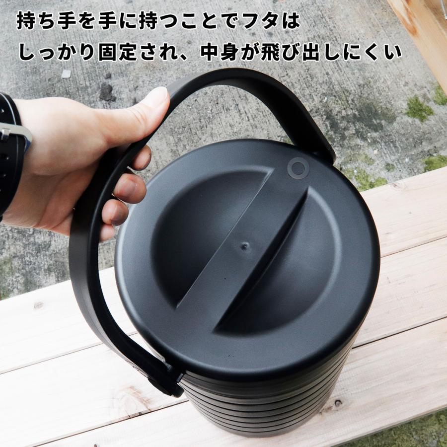 専用保冷剤付き ワークマン 真空ハイブリッドコンテナ ブラック 500mL