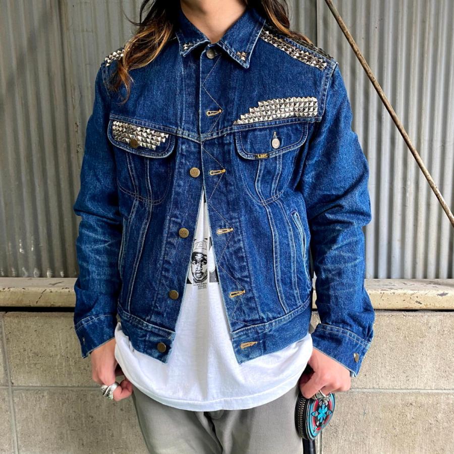 90年代 USA製 ビンテージ Lee リー スタッズカスタム デニムジャケット 