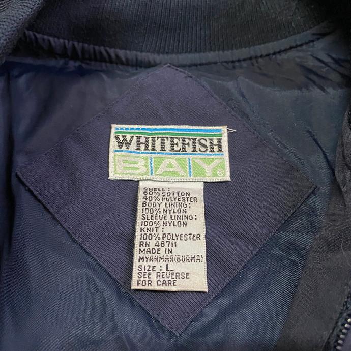 90年代 WHITEFISH BAY カップショルダー ブルゾン ダービージャケット