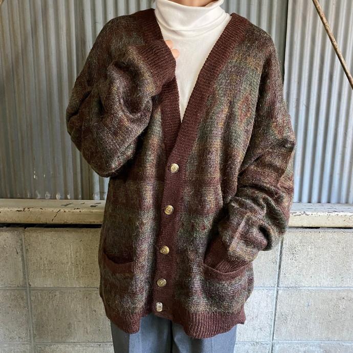 スペイン製 CHARLY MAC ヴィンテージ 総柄 モヘアカーディガン メンズL :c23012605:cave 古着屋 - 通販 -  Yahoo!ショッピング