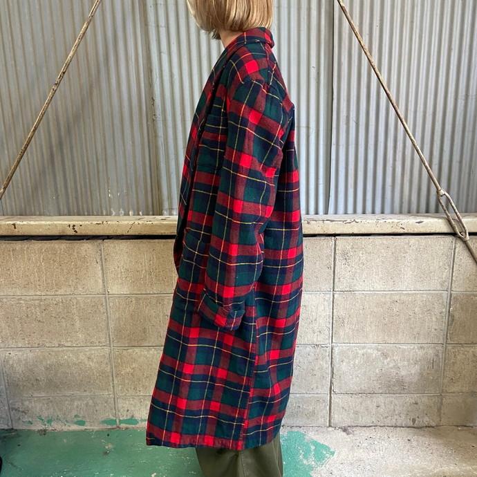 70年代 PENDLETON タータンチェック柄 ウールガウン メンズM 