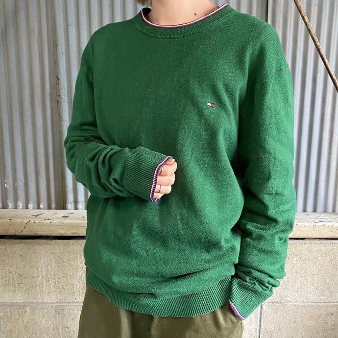 再入荷 【ピマコットン×カシミヤ】トミーヒルフィガー ワンポイント
