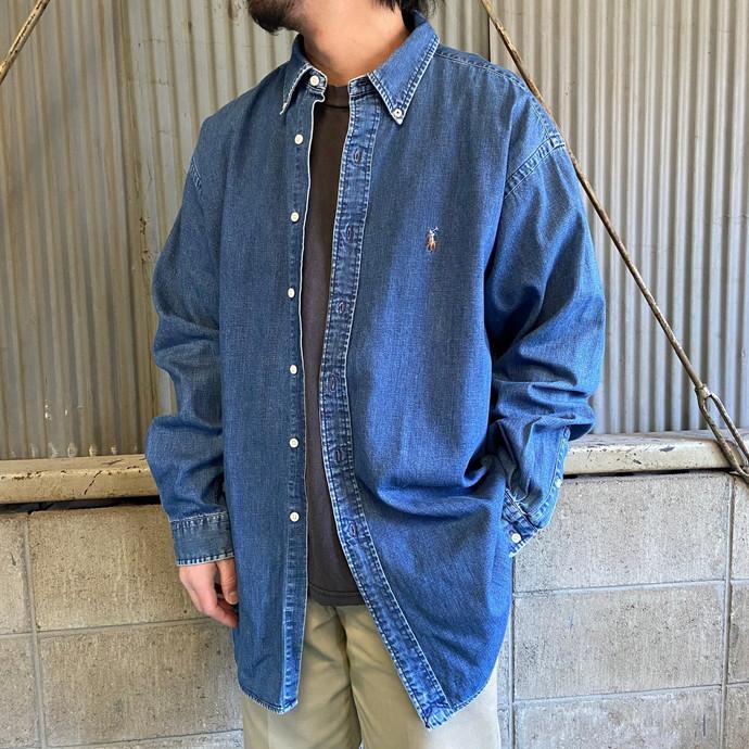 品数豊富！ ラルフローレン♡ デニムシャツ ロング丈 ワンポイント